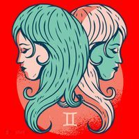 Gemini Zodiac Girl 1 Santa Hat thumb 1