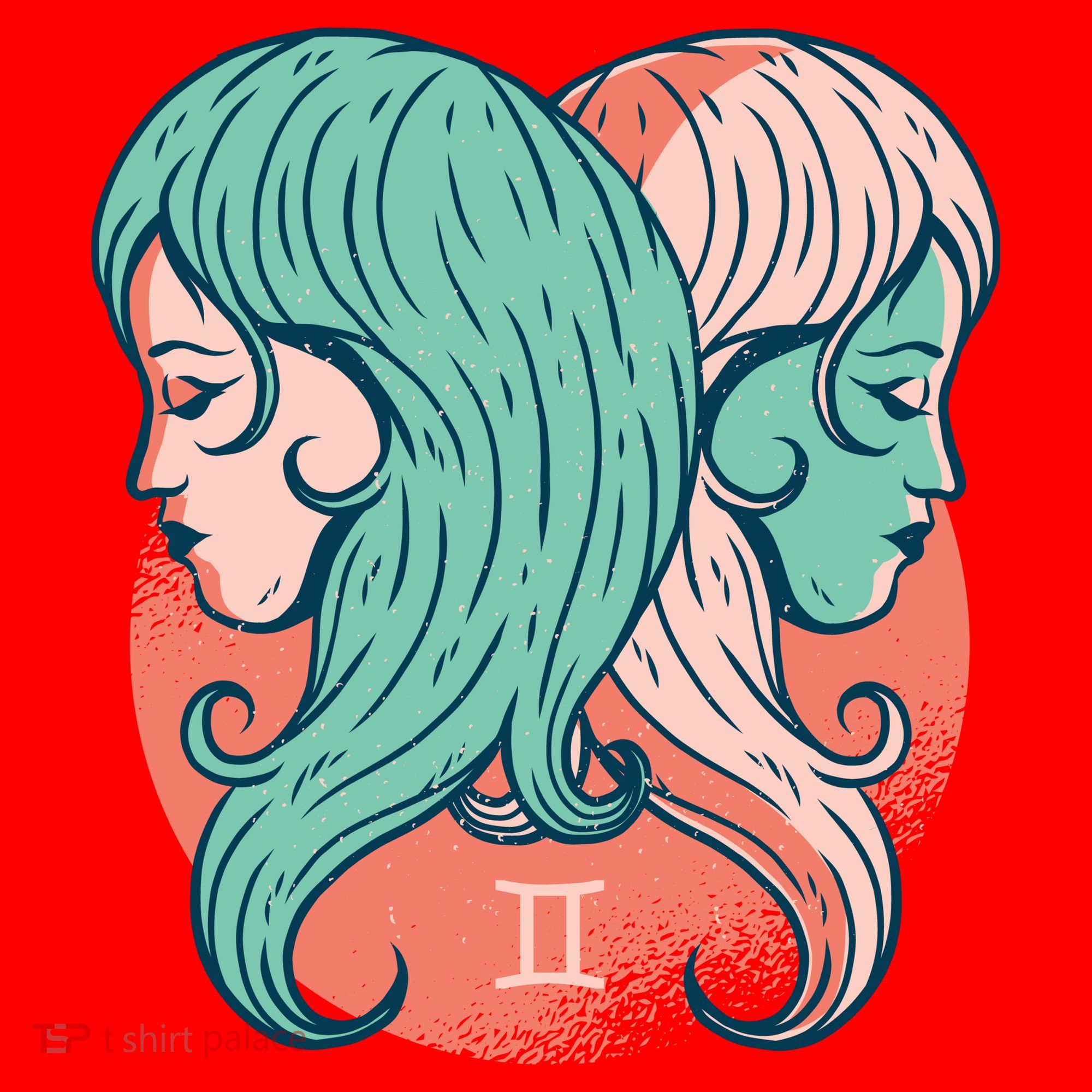 Gemini Zodiac Girl 1 Santa Hat