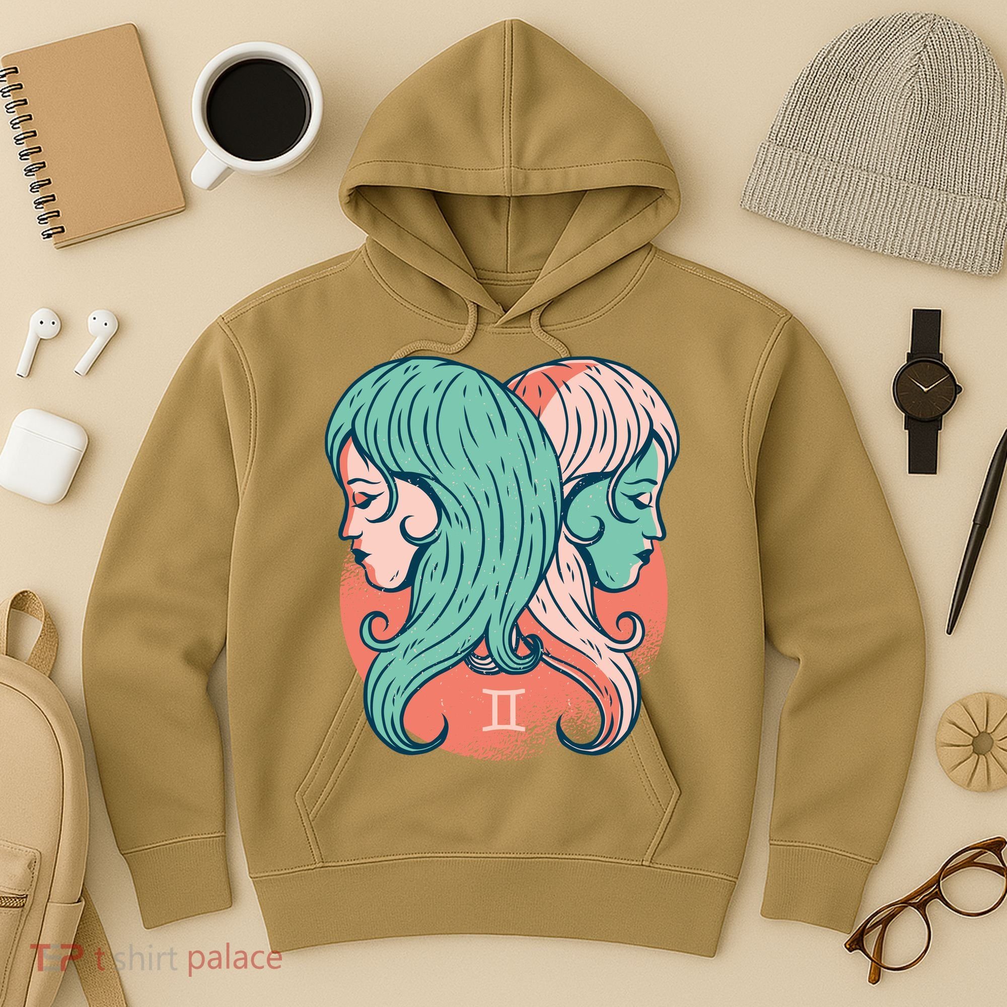 Gemini Zodiac Girl 1 Hoodie