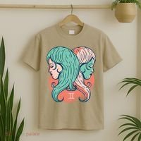 Gemini Zodiac Girl 1 T-Shirt thumb 2