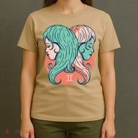 Gemini Zodiac Girl 1 T-Shirt thumb 4