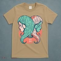Gemini Zodiac Girl 1 T-Shirt thumb 5