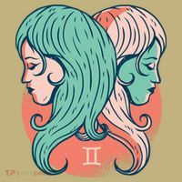 Gemini Zodiac Girl 1 T-Shirt thumb 7