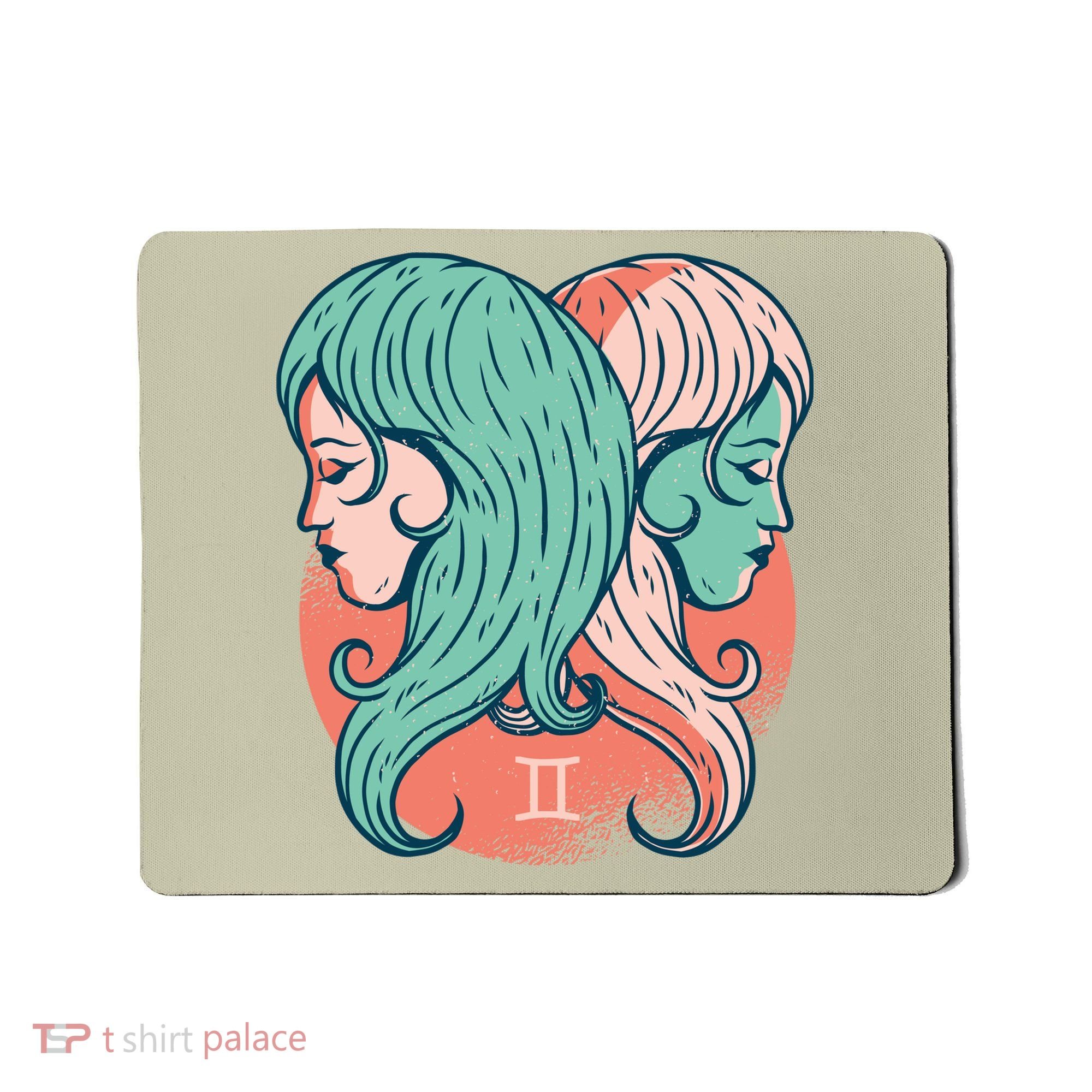 Gemini Zodiac Girl 1 Mousepad