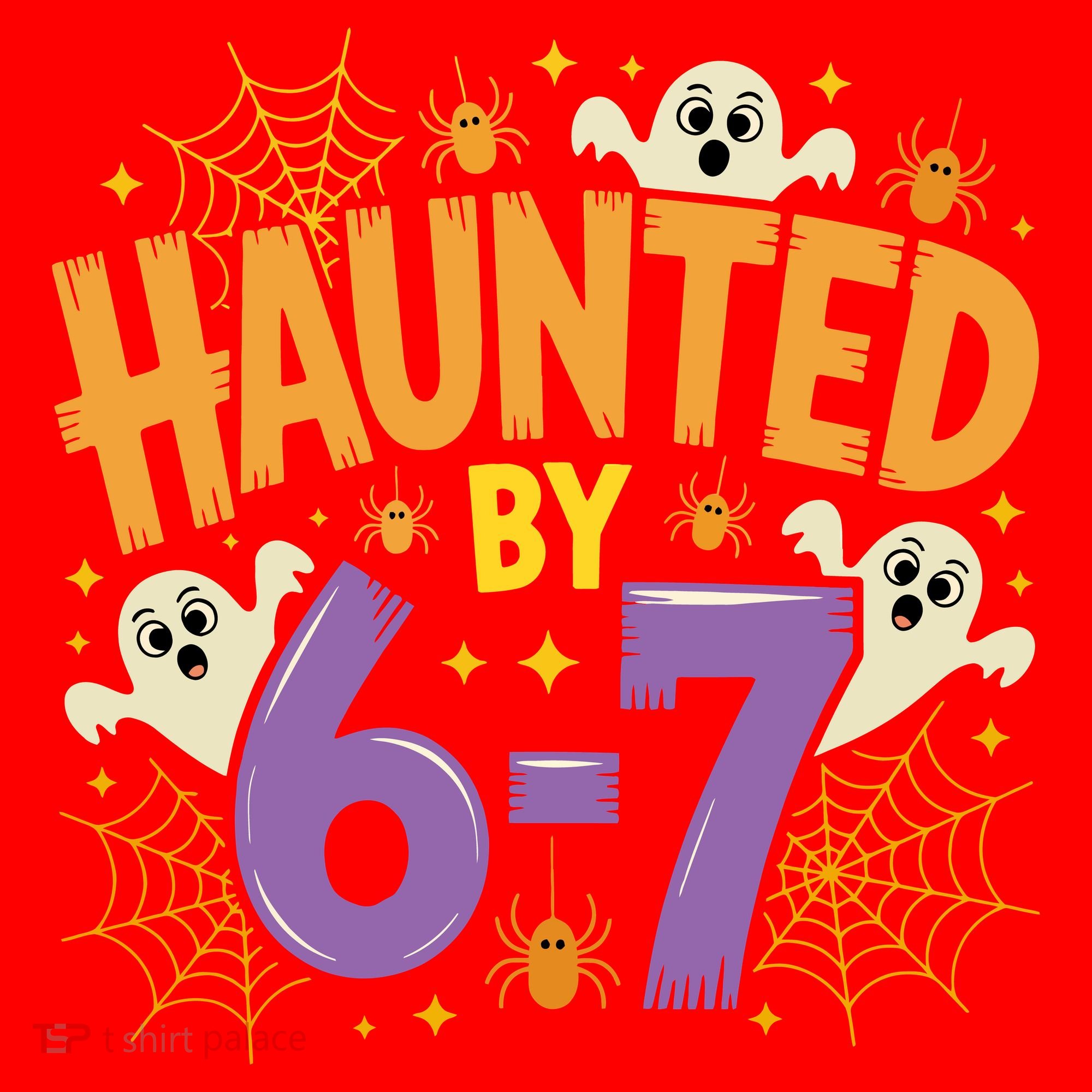 Gen Z Haunted By 6-7 Meme Spooky Ghost Halloween Santa Hat