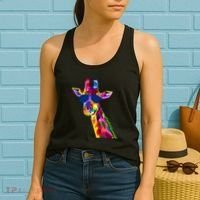 Giraffe Zoo Keeper Safari Animal Giraffe Women's Tank Top thumb 2