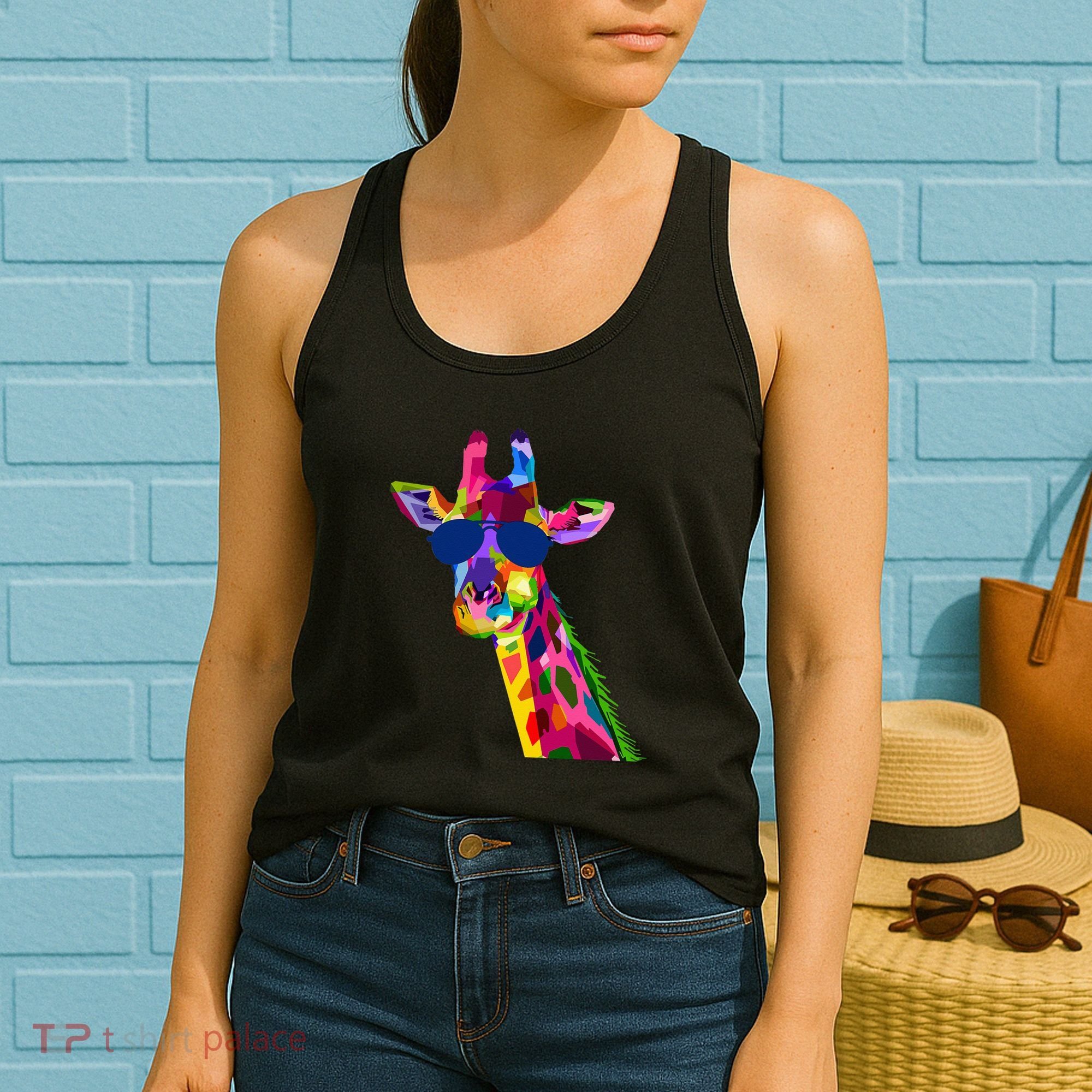 Giraffe Zoo Keeper Safari Animal Giraffe Women's Tank Top
