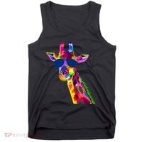 Giraffe Zoo Keeper Safari Animal Giraffe Tank Top thumb 0