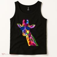 Giraffe Zoo Keeper Safari Animal Giraffe Tank Top thumb 2