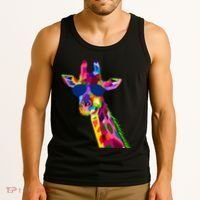 Giraffe Zoo Keeper Safari Animal Giraffe Tank Top thumb 3