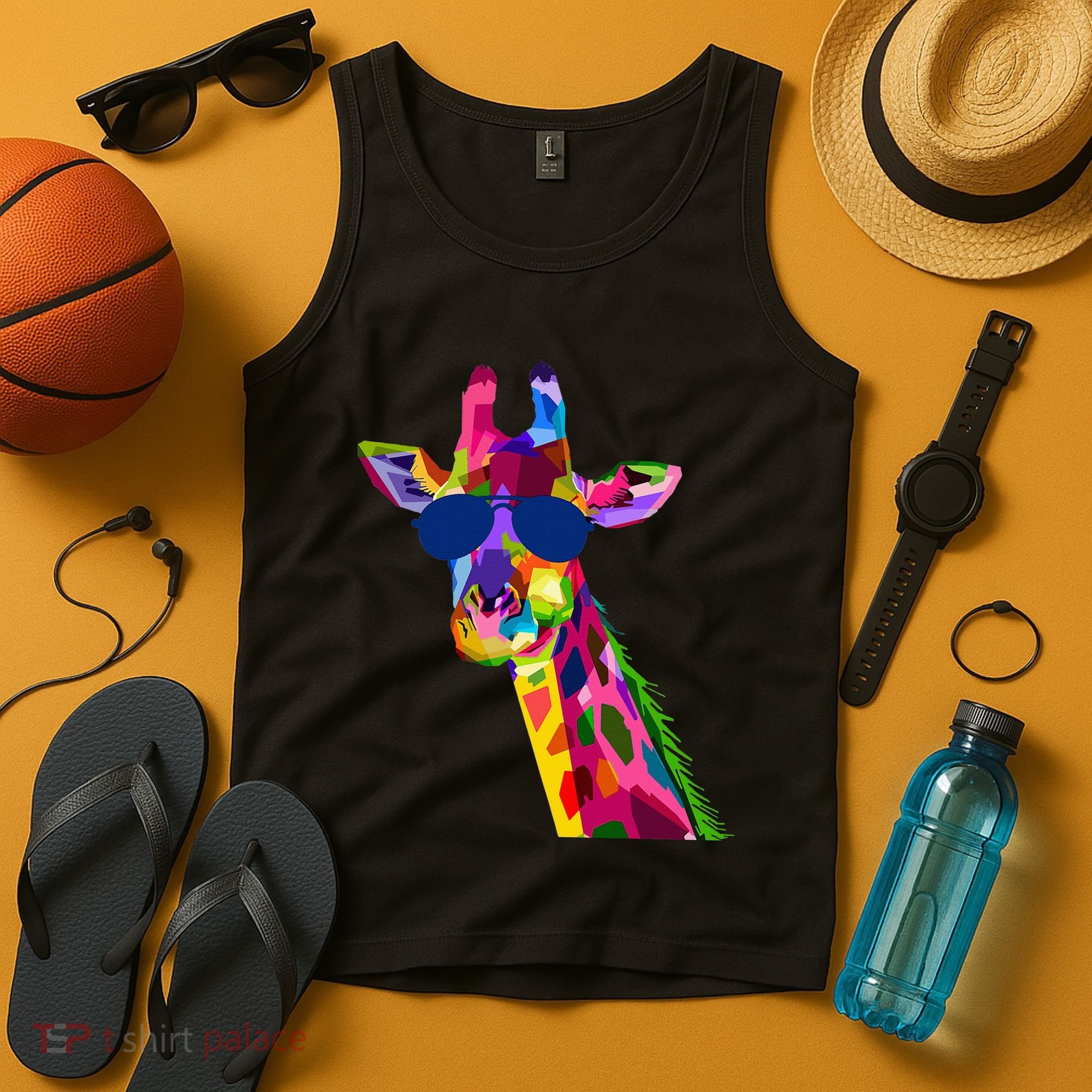 Giraffe Zoo Keeper Safari Animal Giraffe Tank Top