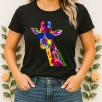 Giraffe Zoo Keeper Safari Animal Giraffe Women's T-Shirt thumb 2