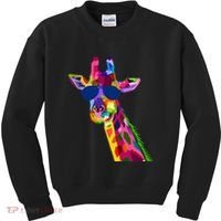 Giraffe Zoo Keeper Safari Animal Giraffe Kids Sweatshirt thumb 0