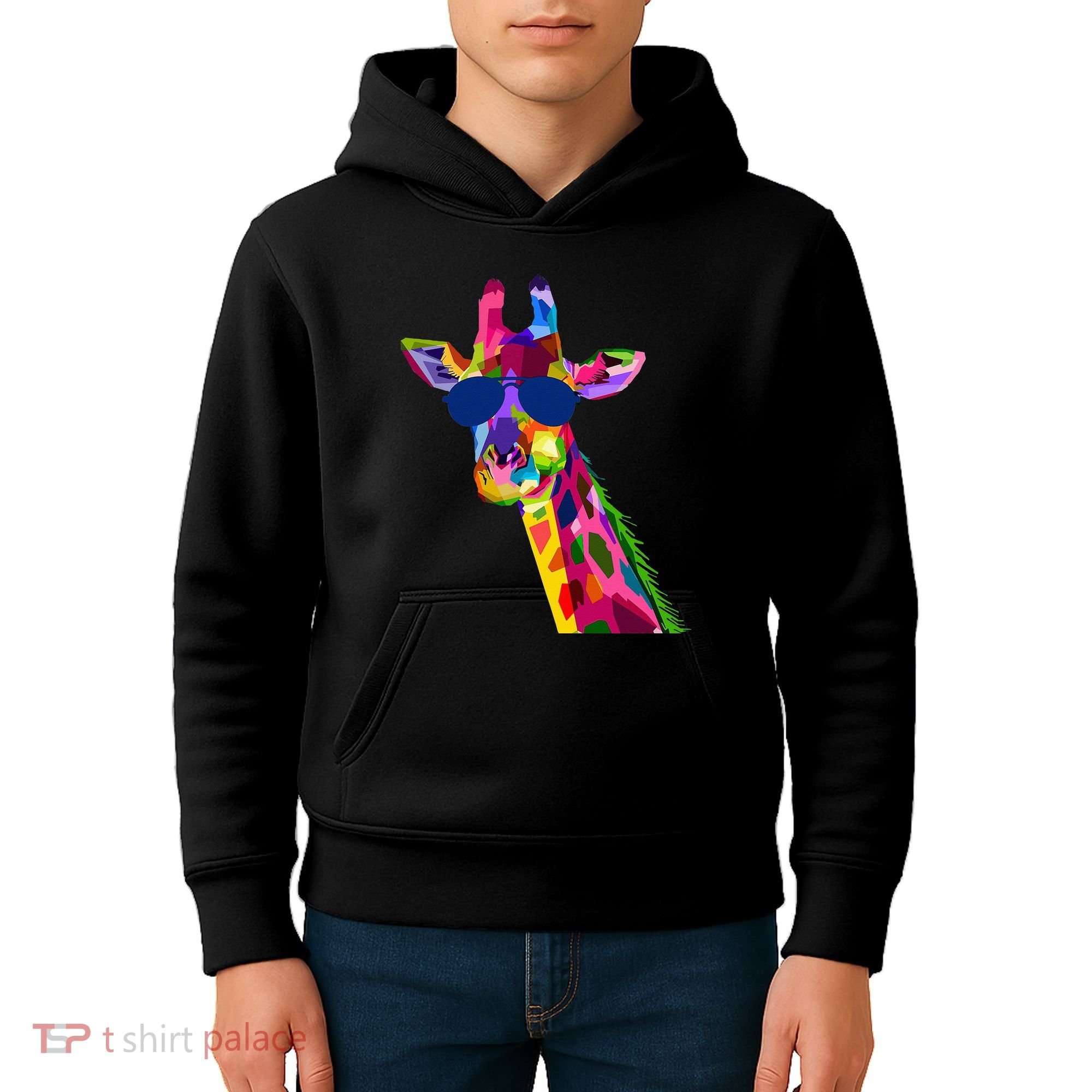 Giraffe Zoo Keeper Safari Animal Giraffe Kids Hoodie