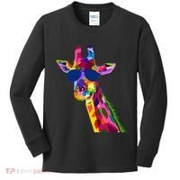 Giraffe Zoo Keeper Safari Animal Giraffe Kids Long Sleeve Shirt thumb 0