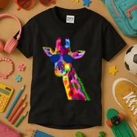 Giraffe Zoo Keeper Safari Animal Giraffe Kids T-Shirt thumb 3