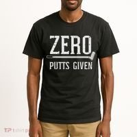 Golfing Zero Putts Given Funny Golf Golfer Dad Women Tall T-Shirt thumb 2