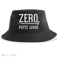 Golfing Zero Putts Given Funny Golf Golfer Dad Women Sustainable Bucket Hat thumb 0