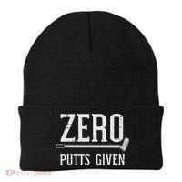 Golfing Zero Putts Given Funny Golf Golfer Dad Women Beanie thumb 0