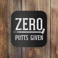 Golfing Zero Putts Given Funny Golf Golfer Dad Women Coaster thumb 0