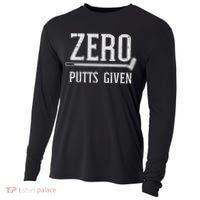 Golfing Zero Putts Given Funny Golf Golfer Dad Women Cooling Performance Long Sleeve Crew thumb 0