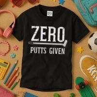 Golfing Zero Putts Given Funny Golf Golfer Dad Women Kids T-Shirt thumb 3
