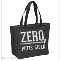 Golfing Zero Putts Given Funny Golf Golfer Dad Women Tote Bag thumb 2