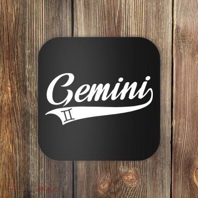 Gemini Zodiac Sign Horoscope Throwback Design Classic Coaster