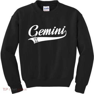 Gemini Zodiac Sign Horoscope Throwback Design Classic Kids Sweatshirt