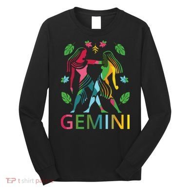 Gemini Zodiac Spring Gemini Birthday Long Sleeve Shirt