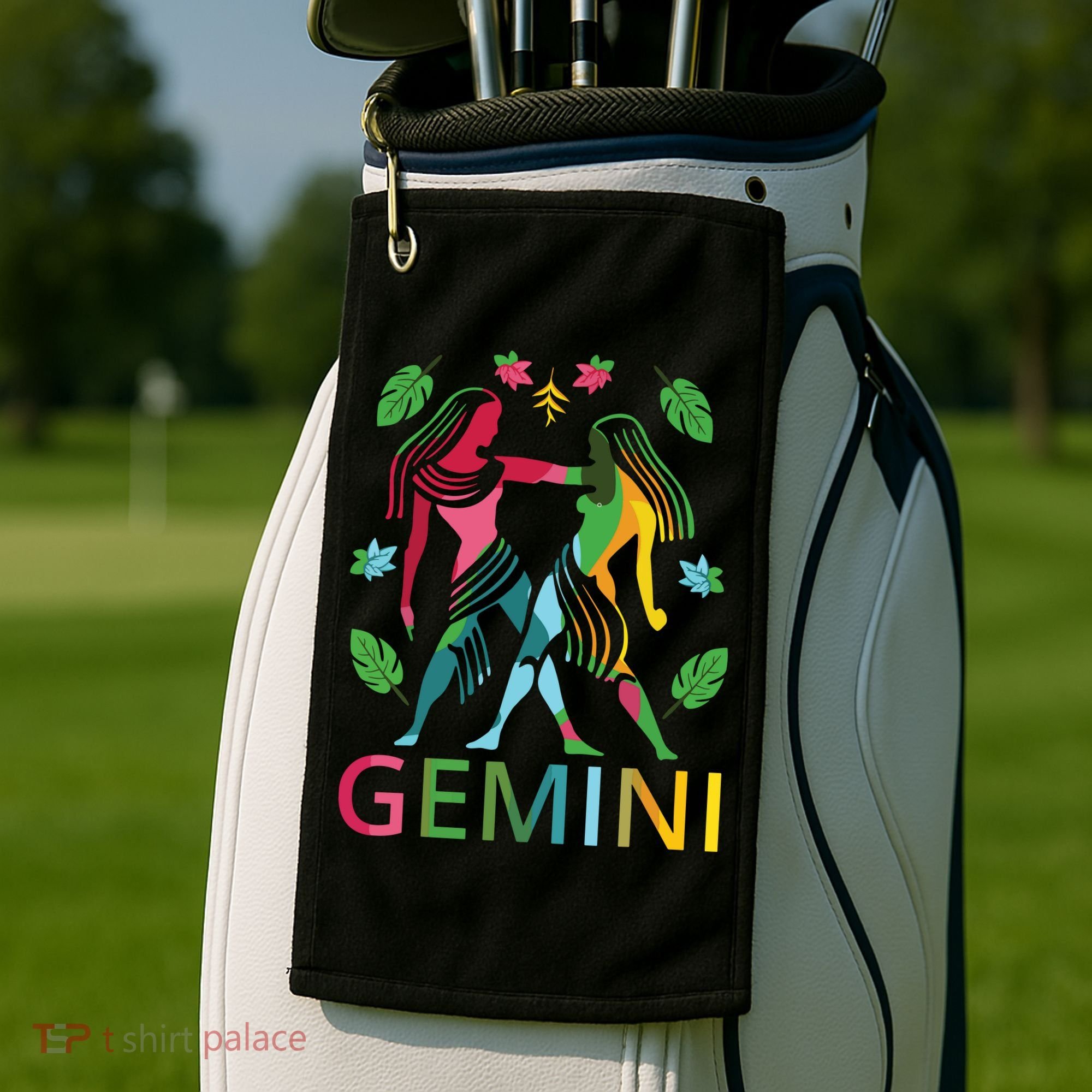 Gemini Zodiac Spring Gemini Birthday Golf Towel