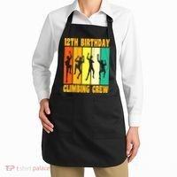 Happy 12 Birthday 12 Year Old Climber Climbing 12th Birthday Apron thumb 2