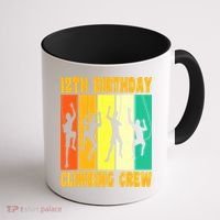 Happy 12 Birthday 12 Year Old Climber Climbing 12th Birthday Coffee Mug thumb 1