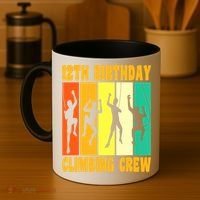 Happy 12 Birthday 12 Year Old Climber Climbing 12th Birthday Coffee Mug thumb 4