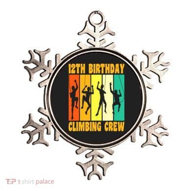 Happy 12 Birthday 12 Year Old Climber Climbing 12th Birthday Ornament