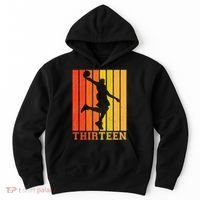 Happy 13th Birthday Decorations For Basketball Players Hoodie thumb 0