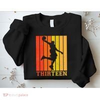 Happy 13th Birthday Decorations For Basketball Players Sweatshirt thumb 2