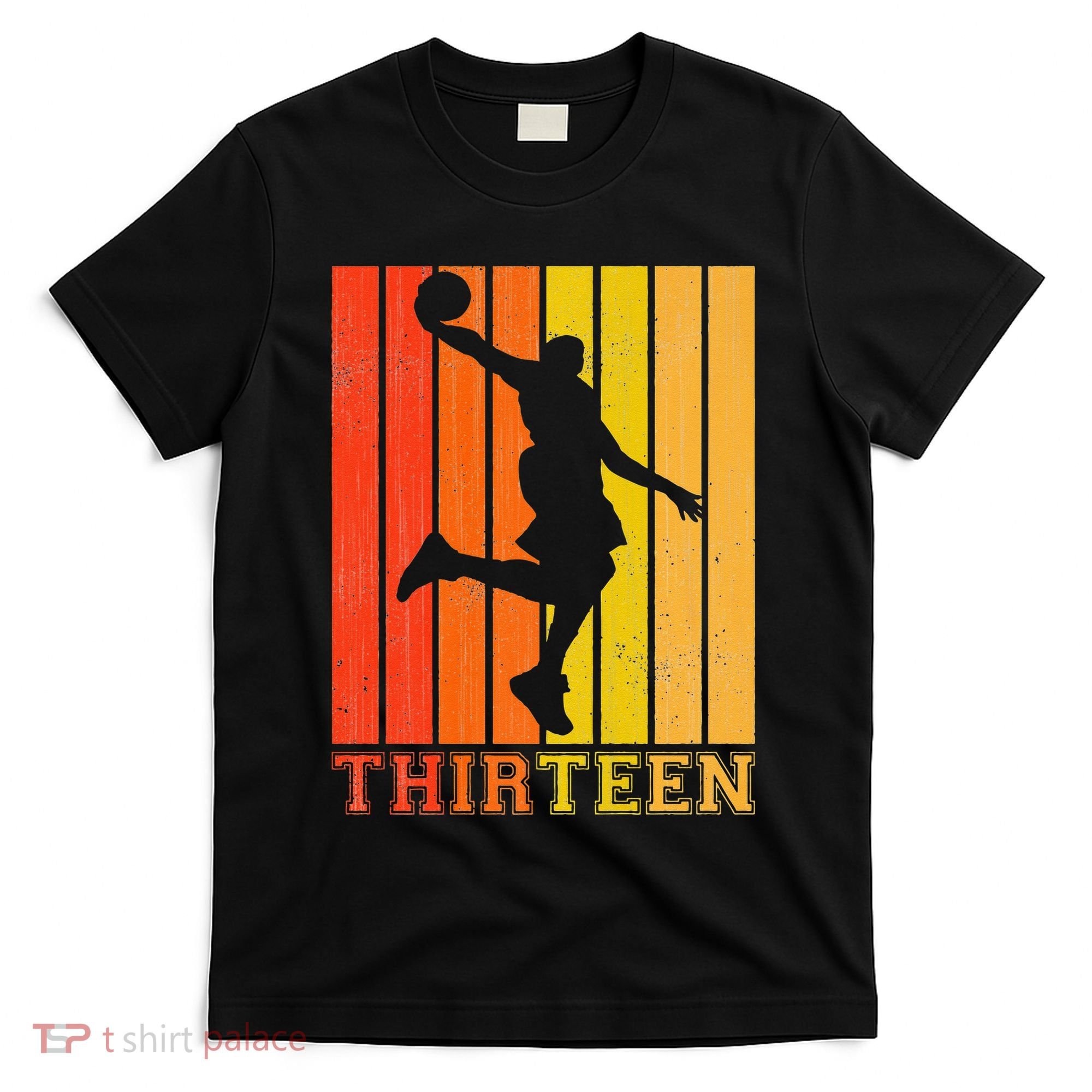Happy 13th Birthday Decorations For Basketball Players T-Shirt