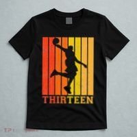 Happy 13th Birthday Decorations For Basketball Players T-Shirt thumb 5