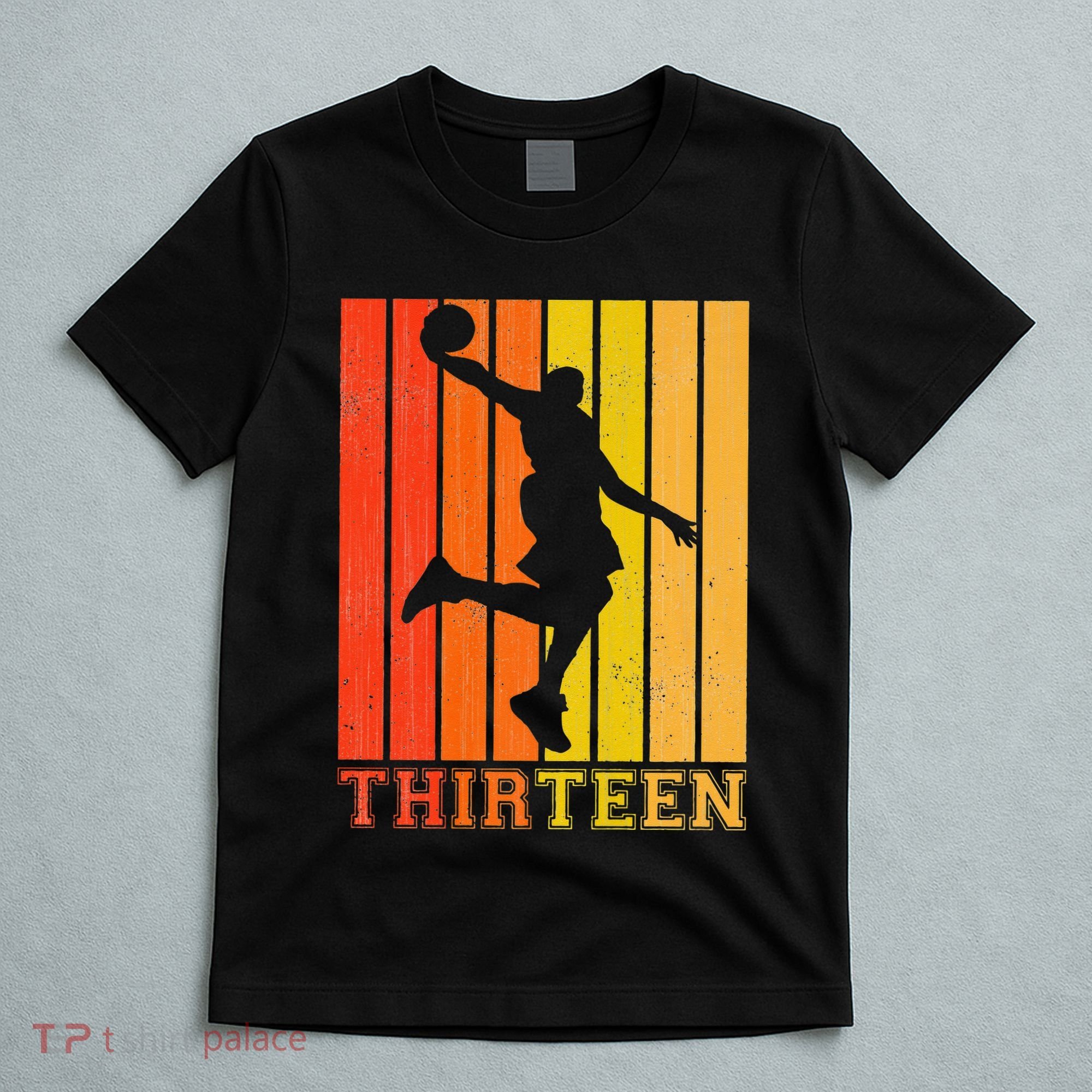 Happy 13th Birthday Decorations For Basketball Players T-Shirt
