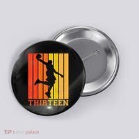 Happy 13th Birthday Decorations For Basketball Players Button thumb 0