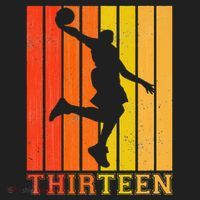 Happy 13th Birthday Decorations For Basketball Players Beanie thumb 2