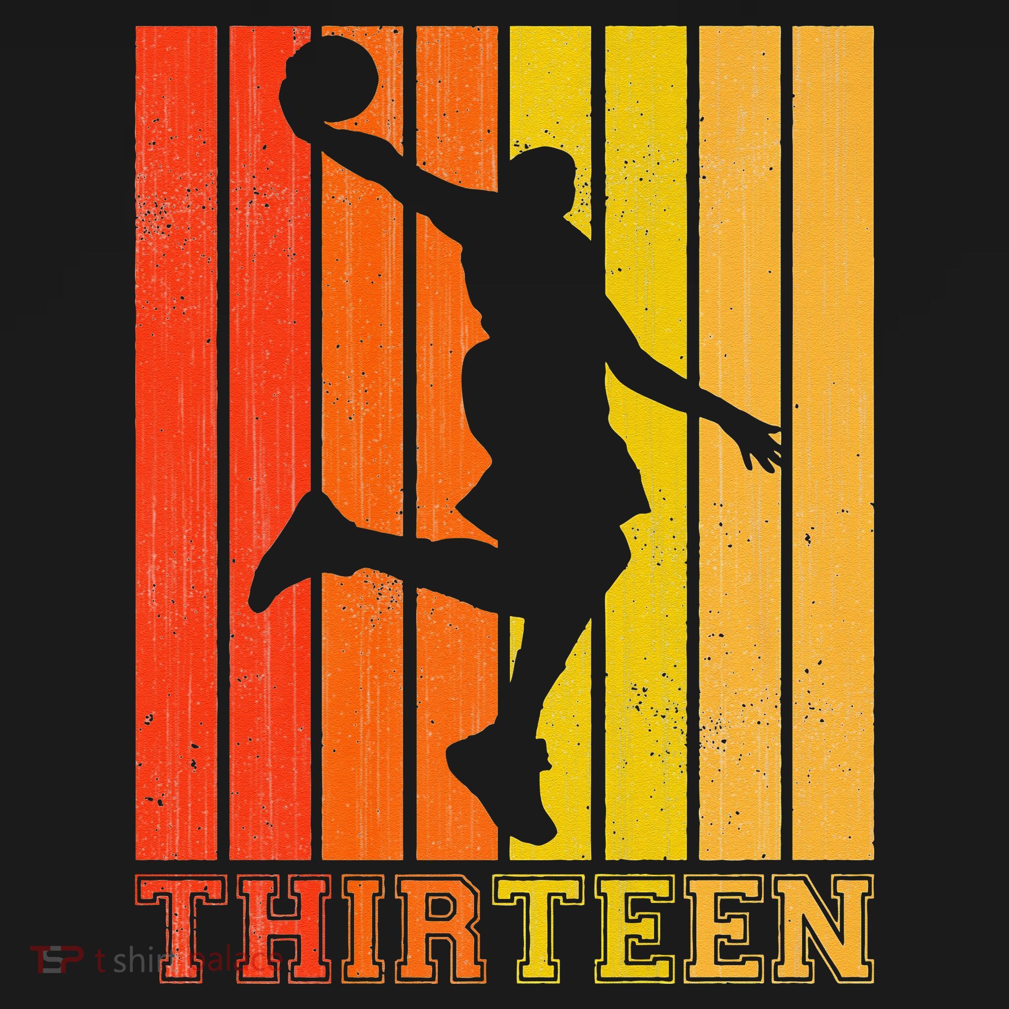 Happy 13th Birthday Decorations For Basketball Players Women's Hoodie