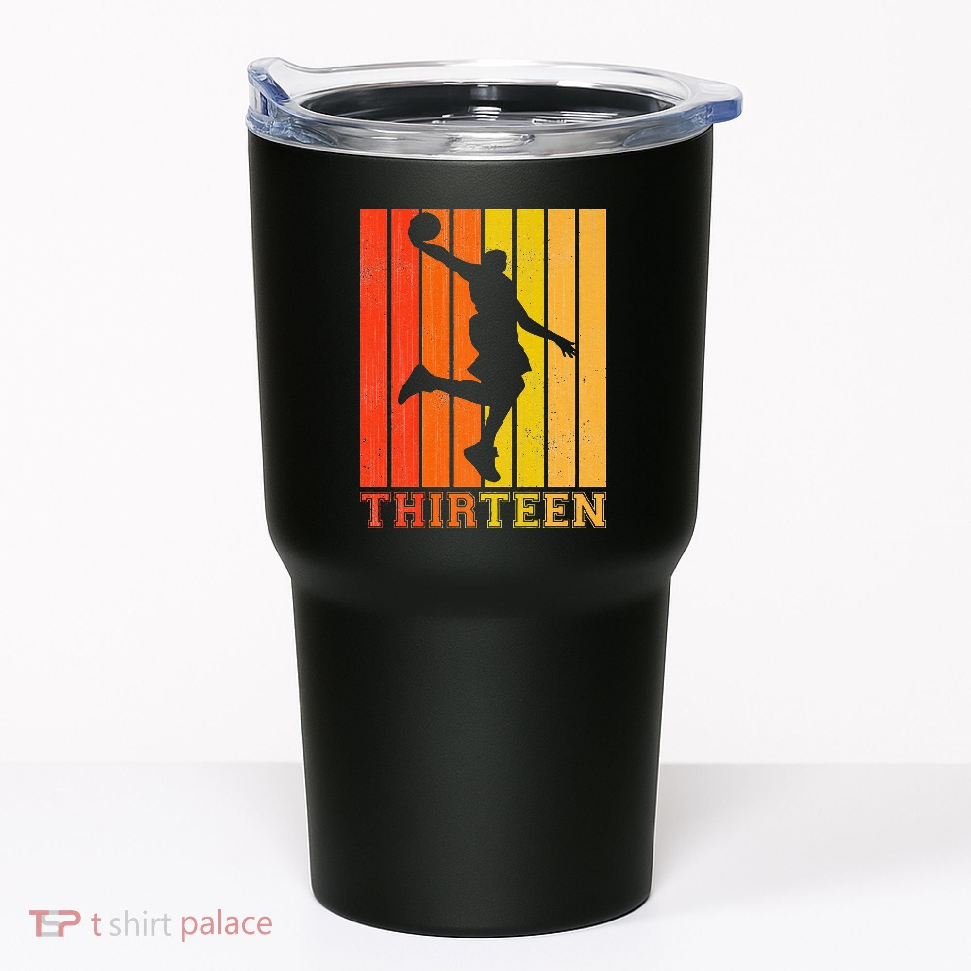 Happy 13th Birthday Decorations For Basketball Players Tumbler