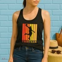 Happy 13th Birthday Decorations For Basketball Players Women's Tank Top thumb 2