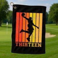 Happy 13th Birthday Decorations For Basketball Players Golf Towel thumb 1