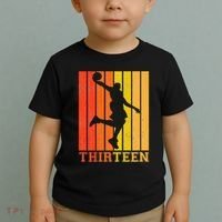 Happy 13th Birthday Decorations For Basketball Players Toddler T-Shirt thumb 2