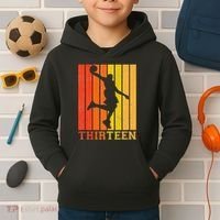 Happy 13th Birthday Decorations For Basketball Players Kids Hoodie thumb 2