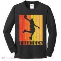 Happy 13th Birthday Decorations For Basketball Players Kids Long Sleeve Shirt thumb 0