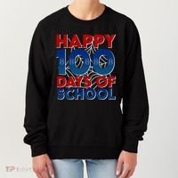 Happy 100 Days Of School Cute Superhero Women's Sweatshirt thumb 0